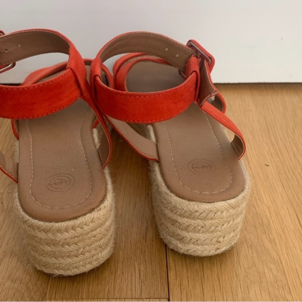 Stylish Orange Platform Sandals - image 5